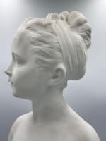 Buste ancien porcelaine Limoges Camille Tharaud portrait jeune fille Houdon 40 cm - Miniature 3