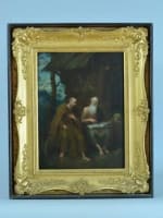 Rare tableau ancien portrait religieux flamand Pieter Snyers Saint Antoine Paul - Miniature 11