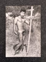 Ancienne photo portrait homme nu René Domine Mr Côte d'Azur 1965 Jean Ferrero - Miniature 7