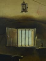 Tableau Marius Granet huile XIXe scène animée cellier portrait homme cadre - Miniature 4