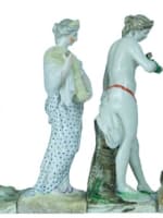 Statuette 18ème les quatre saisons faïence Lorraine Paul Louis Cyfflé x 4 rare - Miniature 11