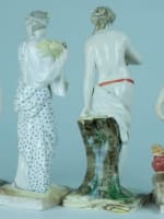 Statuette 18ème les quatre saisons faïence Lorraine Paul Louis Cyfflé x 4 rare - Miniature 12