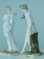 Statuette 18ème les quatre saisons faïence Lorraine Paul Louis Cyfflé x 4 rare - Miniature 13