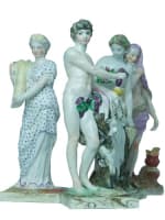 Statuette 18ème les quatre saisons faïence Lorraine Paul Louis Cyfflé x 4 rare - Miniature 17