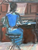 Ancien dessin Maurice Melat ballerine répétition Capitole Toulouse 1950 gouache - Miniature 3