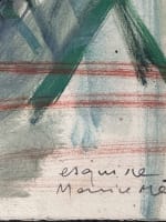 Ancien dessin Maurice Melat ballerine répétition Capitole Toulouse 1950 gouache - Miniature 8