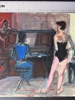 Ancien dessin Maurice Melat ballerine répétition Capitole Toulouse 1950 gouache - Miniature 9