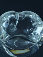 Rare cendrier boule cristal signé Daum 1950 déco design vintage ashtray Daum - Miniature 7