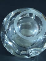 Rare cendrier boule cristal signé Daum 1950 déco design vintage ashtray Daum - Miniature 8