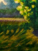 Ancien tableau paysage les travaux des champs email de Limoges Bardonnaud cadre - Miniature 5