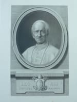 Rare gravure religieuse gravure 19e pape Léon XIII par Morse, éditeur Bulla - Miniature 1