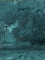 Ancien dessin paysage forêt Barbizon Fontainebleau Brunet Houard XIXe - Miniature 2