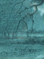 Ancien dessin paysage forêt Barbizon Fontainebleau Brunet Houard XIXe - Miniature 5