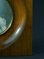 Tableau miniature ancien portrait de dame Récamier élégante Empire Vandevoorde - Miniature 3