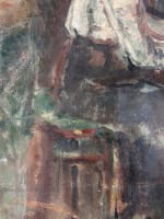 Ancien tableau portrait dame au piano salon Paul Dantin Juliette musique 1900 - Miniature 15