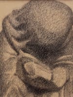 Ancien dessin portrait étude portrait figure Henri Rachou Toulouse Lautrec 1900 - Miniature 4