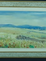 Tableau ancien orientaliste les moissons Algérie Mitidja Alger Andrée Connée - Miniature 3