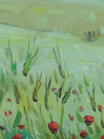 Tableau ancien orientaliste les moissons Algérie Mitidja Alger Andrée Connée - Miniature 8