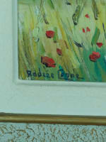 Tableau ancien orientaliste les moissons Algérie Mitidja Alger Andrée Connée - Miniature 9