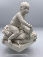 Ancienne statue porcelaine portrait d'enfant Boizot Sèvres Capo di Monte - Miniature 3