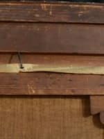 Beau tableau impressionniste huile s. toile XIXe par Dambourgez ville du nord - Miniature 9