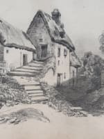 Ancien album de dessin, album amicorum signé M. D'Arlincourt Bretagne Normandie - Miniature 3