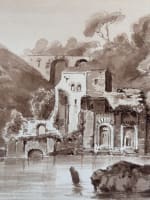 Ancien album de dessin, album amicorum signé M. D'Arlincourt Bretagne Normandie - Miniature 17