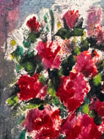 Beau tableau moderne nature morte carte de voeux chauffeuse Tony Agostini 1958 - Miniature 3