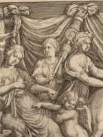 Ancienne gravure Blomaerts portrait ange Galleria Giustiniana del Marchese XVIIe - Miniature 2