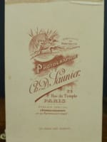 Rare photo ancienne post mortem portrait d'enfant marin Ch. Saulnier Paris XIXe - Miniature 3