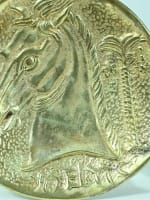 Max Le Verrier vide poche tête de cheval bronze vintage design coupe talon - Miniature 4