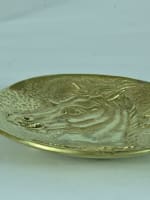 Max Le Verrier vide poche tête de cheval bronze vintage design coupe talon - Miniature 5