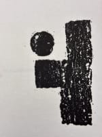 Ancienne estampe sur papier Japon Pierre Székely sculpteur ciment art moderne - Miniature 3