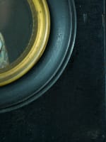 Ancienne miniature portrait de jeune femme robe blanche Empire De Lauro Italie - Miniature 4