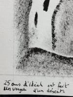 Ancienne gravure 1973 signée André Goezu enfant et maison Judaïca école de Paris - Miniature 3