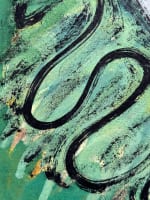 Tableau ancien Maillols portrait clown blanc expressionniste chat art moderne - Miniature 5