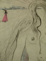 Salvador Dali gravure érotique La Vénus aux fourrures Sacher Masoch surréalisme - Miniature 5