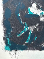 Ancienne lithographie musique trio jazz 1960 tony Agostini Louis Armstong - Miniature 7