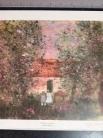 Ancien tirage limité sur papier 1989 signé Gabrielle Bellocq Le verger fleurs - Miniature 2