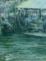 Beau tableau impressionniste effet de neige paysage Oise moulin Giran-Max HST 19e - Miniature 8