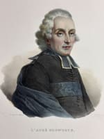 Ancienne gravure portrait Abbé Henry Essex Edgworth Delpech Louis XVI Irlande - Miniature 3