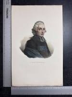 Ancienne gravure portrait Abbé Henry Essex Edgworth Delpech Louis XVI Irlande - Miniature 4