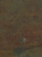 Ancien panneau en laque Viêt Nam Indochine signé Thanh Lê paysage Mékong rare - Miniature 8