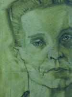 Sam Ringer tableau moderne portrait d'homme expressionniste 1950 peinture HST - Miniature 11