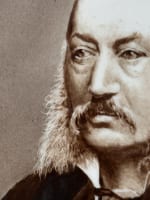 Ancien portrait d'homme plaque de porcelaine Juliette Wytsman XIXe Bruxelles - Miniature 2