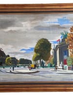 Tableau ancien paysage Paris le petit Palais W. Churchill Jacques Fillacier - Miniature 16