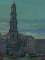 Beau tableau ancien marine Naples bateaux Castel dell'Ovo Vésuve Scognamiglio x2 - Miniature 16