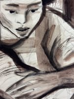 Ancien dessin George Csató portrait jeune femme asiatique Viêt Nam 1950 signé - Miniature 4