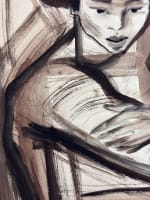 Ancien dessin George Csató portrait jeune femme asiatique Viêt Nam 1950 signé - Miniature 5