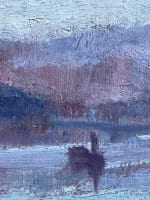 Tableau ancien la Seine à Paris Javel Meudon impressionniste Ed. Sigrist 1900 - Miniature 7